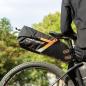 Preview: ROCKBROS | Satteltasche – Wasserdichte Fahrradtasche für Mountainbike und Rennrad, in Schwarz und Orange